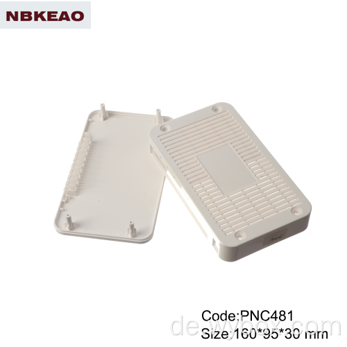 IP54 WLAN-Router Shell-Gehäuse ABS-Kunststoffgehäuse für Elektronik-Netzwerk-Switch-Gehäuse PNC481 mit Größe 160 * 95 * 30 mm